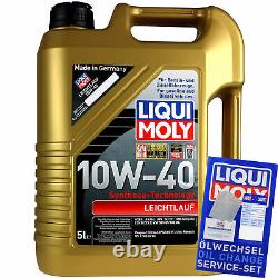 Liqui Moly 6l 10w-40 Oil + Mann-filter Set For Audi 100 Front 4a C4