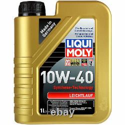Liqui Moly 6l 10w-40 Oil + Mann-filter Set For Audi 100 Front 4a C4