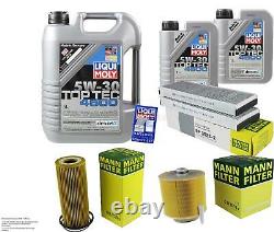 Liquid Inspection Kit Filter Moly 7l 5w-30 Oil For Audi A6 4f2 C6 2.4 3.2