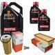 Mahle Inspection Set Motul 7l 8100 X-clean+ 5w-30 For Audi A4 Cabriolet 2.0