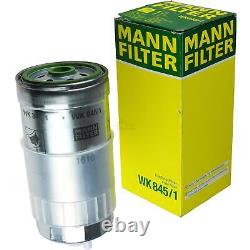 MANN-FILTER Inspection set 5L Motul 5W-30 8100 X-clean+ for Audi A6 Avant 2.5