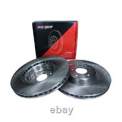 MAXGEAR Brake Discs 345mm + Front Pads Suitable for Audi A6 A7 4G