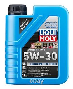 Mahle Inspection Set 12 L Liqui Moly Long Life 5W-30 for Audi A4 Avant