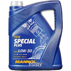 Mahle Inspection Set 5 L Mannol Special Plus 10W-30 for Audi Tt Roadster 1.8