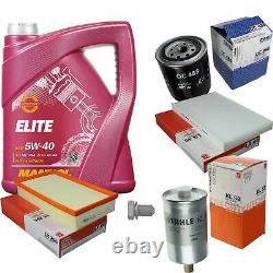 Mahle Inspection Set 5 L mannol Elite 5W-40 for Audi A6 2.8