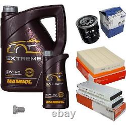 Mahle Inspection Set 6L Mannol 5W-40 Extreme for Audi A6 Avant 2.7 T Quattro