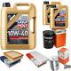 Mahle Inspection Set 7 Liqui Moly Lightweight 10w-40 For Audi A4 1.6 1.8 T