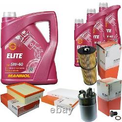 Mahle Inspection Set 8 L Mannol Elite 5W-40 for Audi A6 Avant 2.5 TDI Quattro