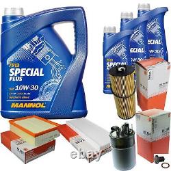 Mahle Inspection Set 8 L Mannol Special Plus 10W-30 for Audi A4 Avant 2.5 TDI