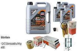 Mahle Inspection Set 9L Liqui Moly 5W-30 Top Tec 4200 for Audi A6 3.2 FSI