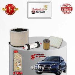 Maintenance Kit: Replace 4 Filters and Oil for Audi Q5 II 40 TDI 150KW 204HP from 2019