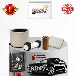 Maintenance: Replace 4 Filters and Oil for Audi A5 II 3.0 TDI 210KW 286HP from 2016 onwards.