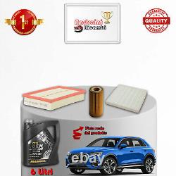 Maintenance Set: 3 Filters and Oil for Audi Q3 II 2.0 169KW 230CV from 2018 onwards