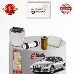 Maintenance Set: 4 Filters and Oil Change for Audi A4 V 3.0 TDI 210KW 286HP from 2018