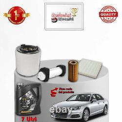Maintenance of 4 Filters and Oil for Audi A4 V 3.0 D 160KW 218CV from 2015
