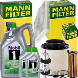 Man Inspection Package + Mobil 5W-30 Oil Suitable for Audi A4 B8 A5