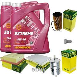 Man Inspection Set 10 L Mannol Extreme 5W-40 for Audi A4 Avant S4 Quattro