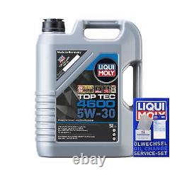 Man Inspection Set 5 L Liqui Moly Top Tec 4600 5W-30 for Audi A8 2.8