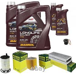 Mann Inspection Set 12L Mannol Longlife 504/507 5W-30 for Audi A6 Allroad