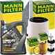 Mann Paquet Inspection + 5l Mannol 0w-20 Oil Suitable For Audi A4 B9 A5 F5