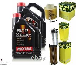 Motul 9 L 5W-30 Engine Oil + Mann-Filter Audi A6 4F2 C6 3.0 Tdi Quattro 2.7