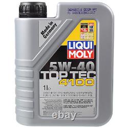 OIL MOLY 6L 5W-40 LIQUI INSPECTION KIT FILTER for Audi A6 4B C5 2.4 2.8