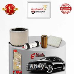 Oil and Filter Change Set for Audi A5 II 3.0 D 200KW 272HP from 2017