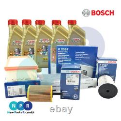 Set Maintenance Bosch Oil Castrol For Vw Touran 2010/05-2015/05 1t3 1.6 Tdi