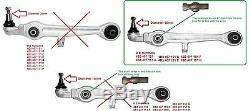 Set Of Front Suspension Track Control Arm Kit Audi Skoda Vw 16mm 1997-2008