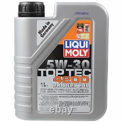 Sketch Inspection Filter Liqui Moly Oil 8l 5w-30 For Audi A4 All 8kh B8