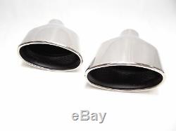 Stainless Pipe Exhaust Kit Oval 95x152mm With Abe Audi Rs4 Rs6 Tt Rs Optics