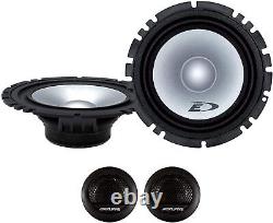 Translate this title in English: Set of 6 ALPINE Speakers for Audi A1 Front and Rear.