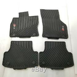 2015-2020 Audi S3 8V Véritable Caoutchouc Noir Tout Temps Sol Tapis Set Kit OEM