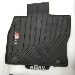 2015-2020 Audi S3 8V Véritable Caoutchouc Noir Tout Temps Sol Tapis Set Kit OEM