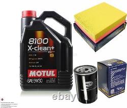 5L Inspection Set Kit Motul 8100 X-Clean +5W-30 huile moteur Sct Filtre 11342036