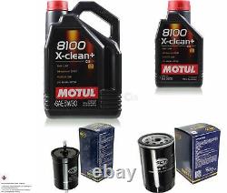 6L Inspection Set Kit Motul 8100 X-Clean +5W-30 huile moteur Sct Filtre 11357174