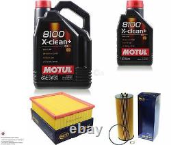 6L Inspection Set Kit Motul 8100 X-Clean +5W-30 huile moteur Sct Filtre 11361520