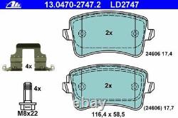 ATE Disques de Frein + Revêtements Céramiques Avant+Arrière pour Audi Q5 8R