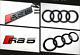 Audi Gloss Black Rs5 Set Kit D'anneaux Avant Badge Grille Couvercle De