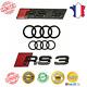 Audi A3 Rs3 Set Kit Emblème Badge Logo Mark Gloss Black Finition Calandre Sport