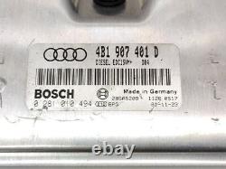 Audi A6 S6 C5 4B 2002 Diesel Moteur ECU Kit Et Serrure Set 4B1907401D VEI75791