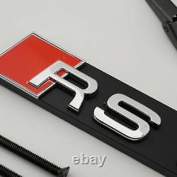 Audi Rs7 Chrome Set Kit de front Anneaux Badge Calandre Coffre Couvercle De Coffre Emblème