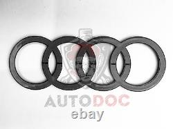Audi S1 Noir Brillant Set Kit de front Anneaux Badge Calandre Coffre Couvercle De Coffre Emblème