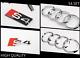 Audi S4 Chrome Set Kit D'anneaux Avant Insigne Calandre Couvercle De Coffre