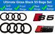 Audi S5 Noir Brillant Badge Anneaux Grille Kit Coffre Emblème Set
