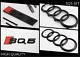 Audi Sq5 Matt Black Set Kit D'anneaux Avant Badge Grille Boot Lid Trunk Emblem