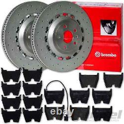 BREMBO Disques 370mm + Revêtements Avant pour Audi A3 RS3 8V Soude + Sportback