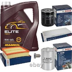 Bosch Inspection Set 5L mannol Elite 5W-40 pour Audi A4 Avant 2.8 Quattro