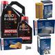 Bosch Inspection Set 6 L Motul 8100 X-clean + 5w-30 Pour Audi A6 Avant 2.0 Tfsi