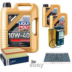 Bosch Inspection Set 7 L Liqui Moly Bon Fonctionnement 10W-40 pour Audi A4 Avant